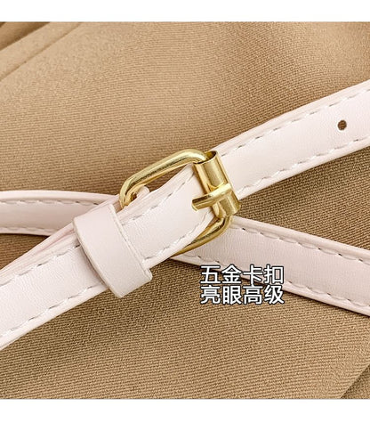 Leather Woven Bag Flap Crossbody Faux