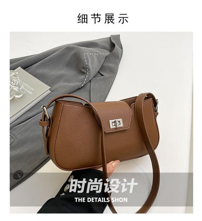 Leather Faux Crossbody Bag Flap