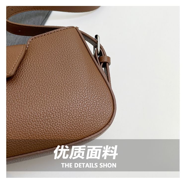 Leather Faux Crossbody Bag Flap