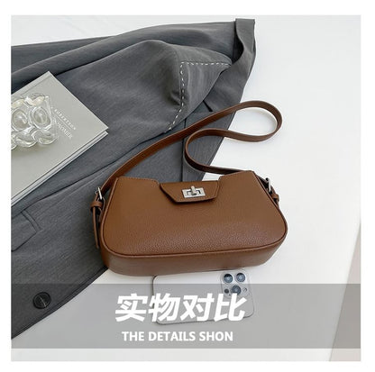 Leather Faux Crossbody Bag Flap