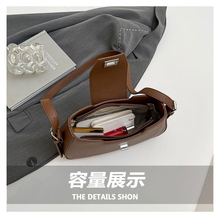 Leather Faux Crossbody Bag Flap