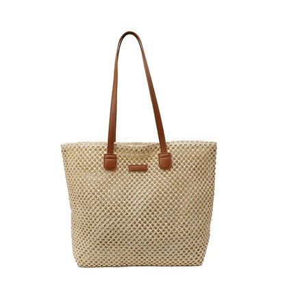 Straw Bag Perforated Tote