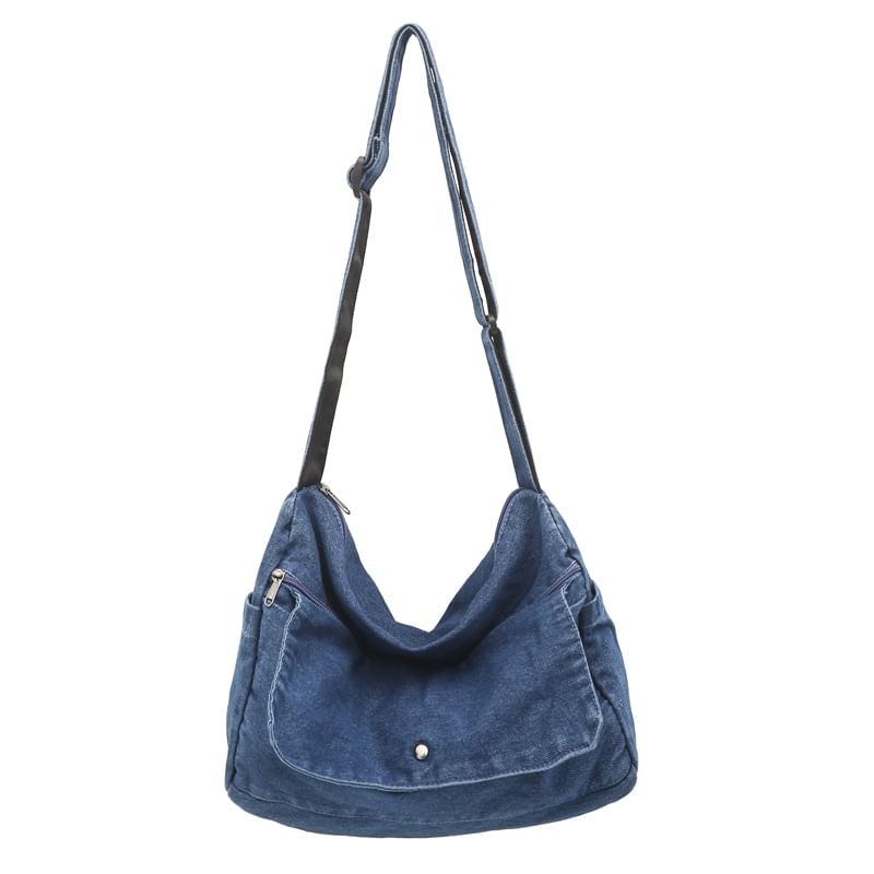 Denim Washed Crossbody Bag