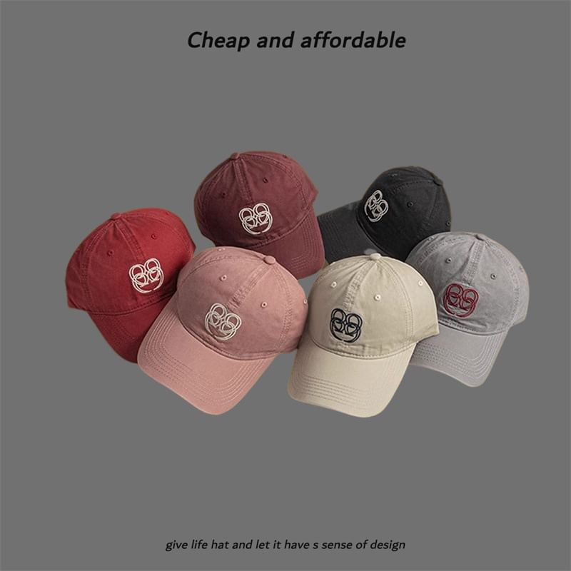 Letter Embroidered Cap