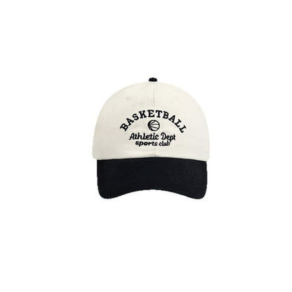 Cap Embroidered Letter Two-Tone