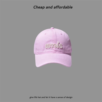 Cap Letter Embroidered