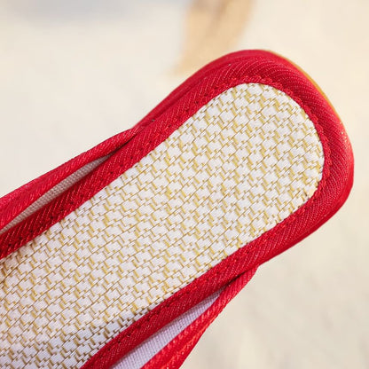 Mules Floral Embroidered Faux Pearl