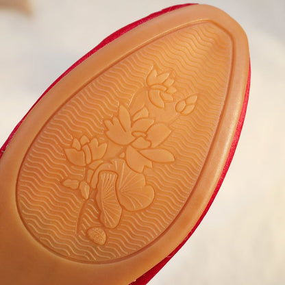 Mules Floral Embroidered Faux Pearl