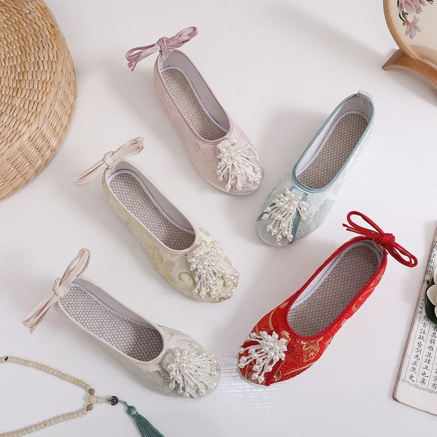 Beaded Flats Embroidered