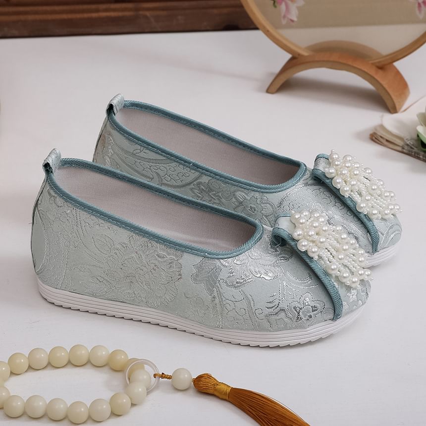 Beaded Flats Embroidered