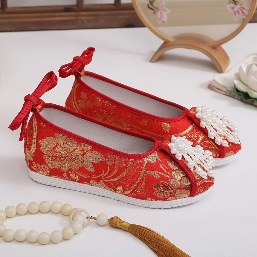 Beaded Flats Embroidered