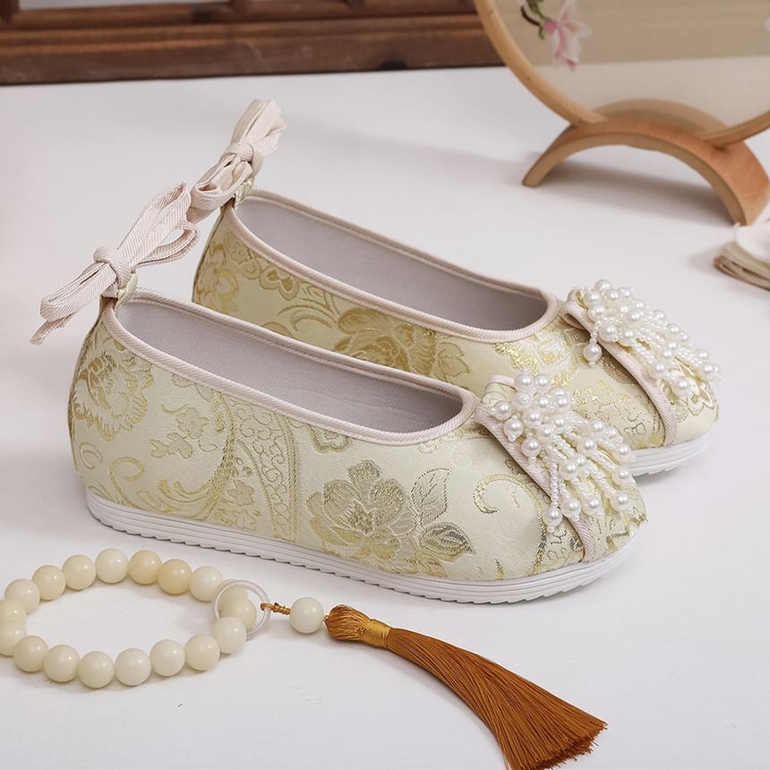 Beaded Flats Embroidered