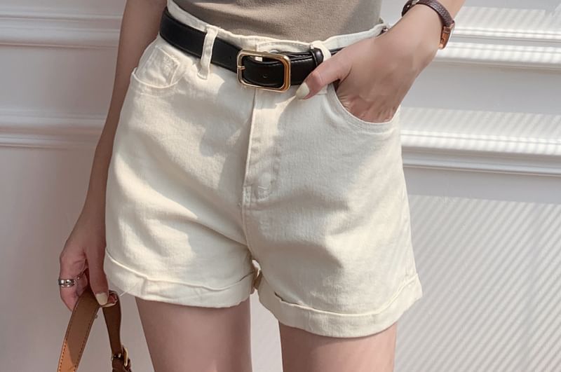 Plain Short Neck Scoop Tee Sleeve