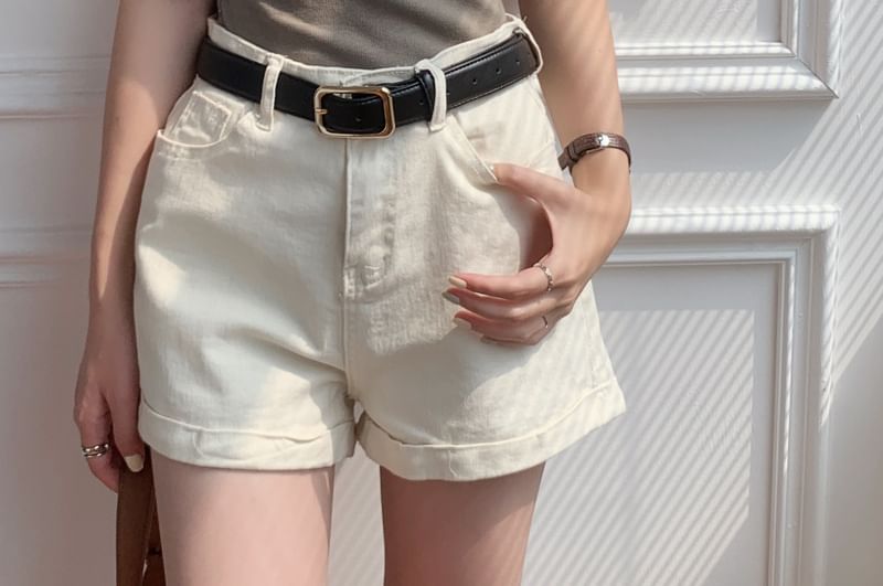 Plain Short Neck Scoop Tee Sleeve