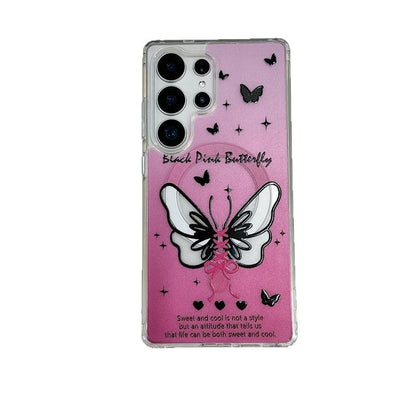 Heart / Butterfly Magnetic (Compatible with MagSafe) Phone Case / Strap / Set