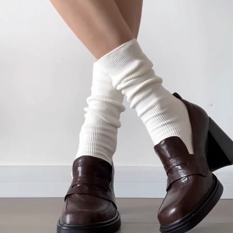 Pumps Chunky Heel Loafer