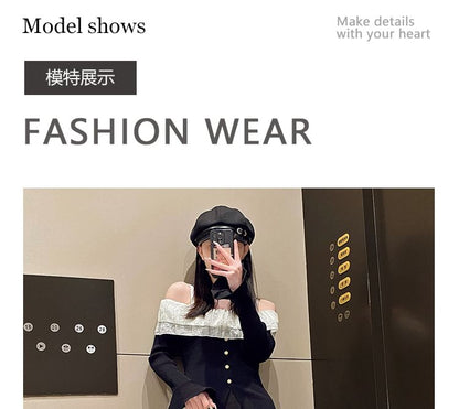 Mules Two-Tone Flat Knit