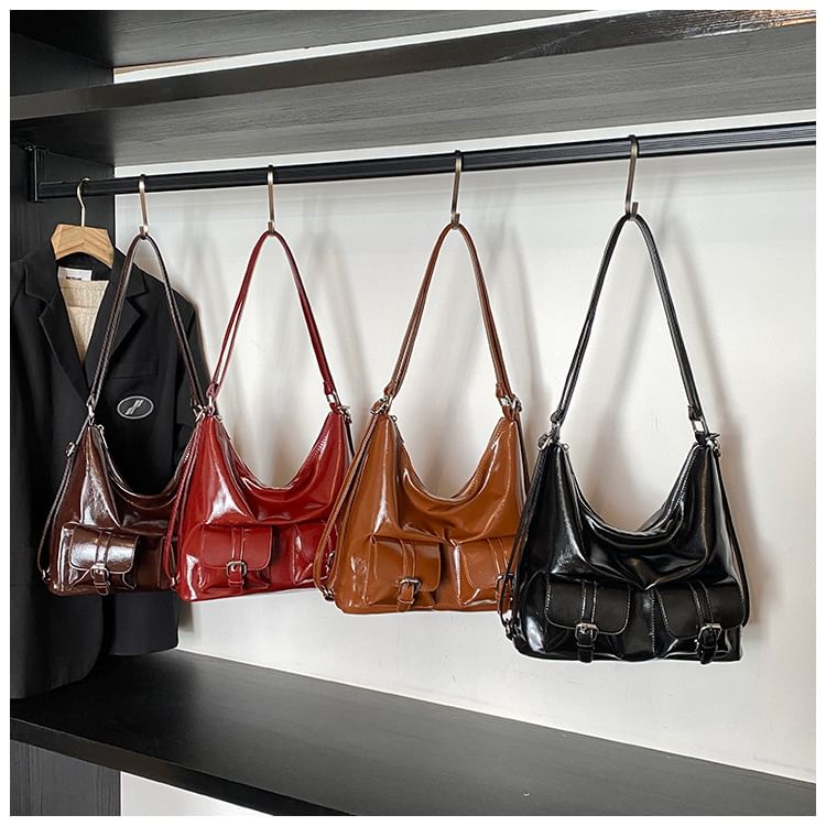 Leather Faux Multi-Pocket Backpack