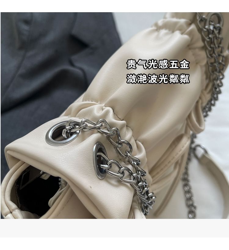 Leather Faux Bow Strap Chain Bag Shoulder