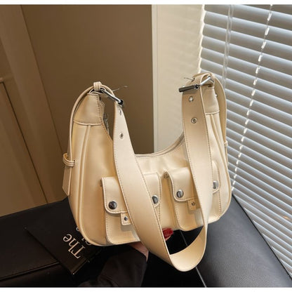 Bag Faux Shoulder Multi-Pocket Leather