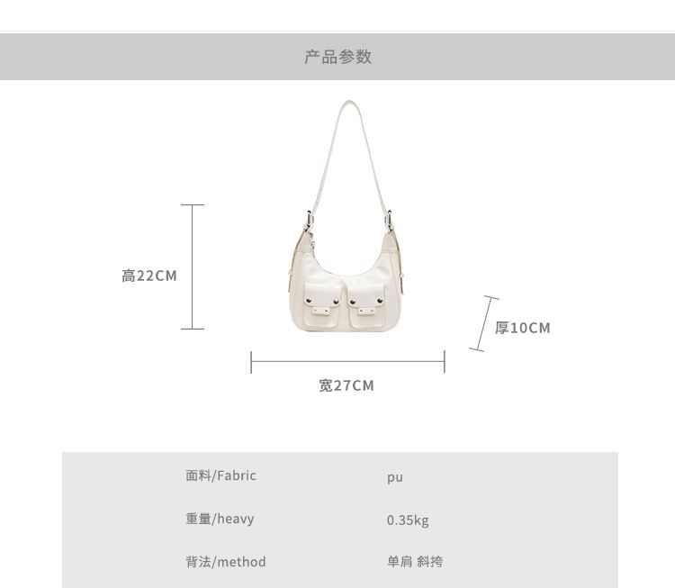 Bag Faux Shoulder Multi-Pocket Leather