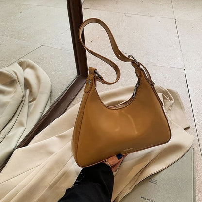 Faux Bag Leather Lettering Tote