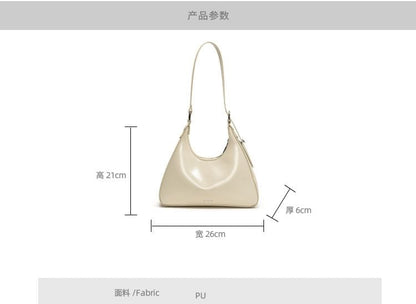 Faux Bag Leather Lettering Tote