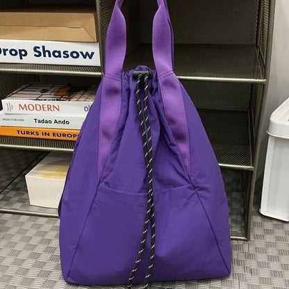 Drawstring Plain Backpack
