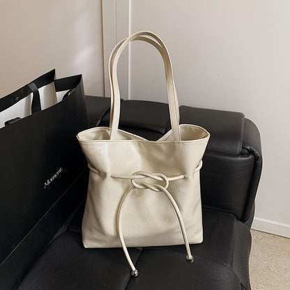 Tote Bag Knot Faux Leather