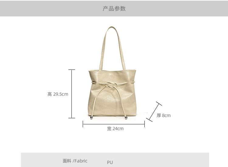 Tote Bag Knot Faux Leather