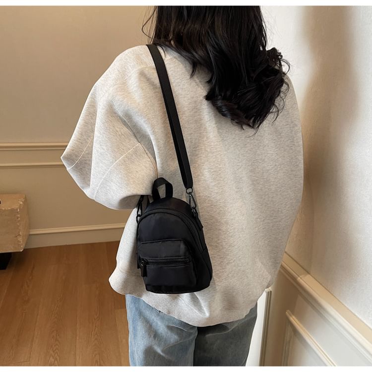 Multi-Pocket Plain Backpack