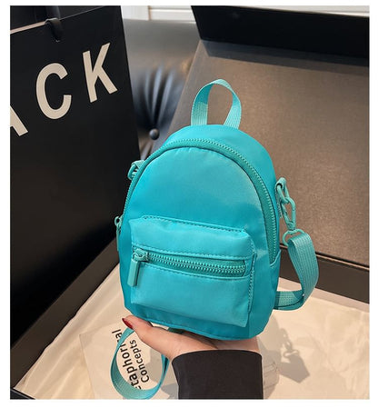 Multi-Pocket Plain Backpack