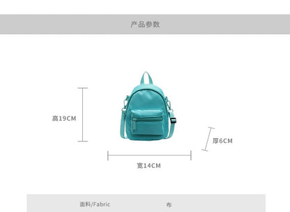 Multi-Pocket Plain Backpack