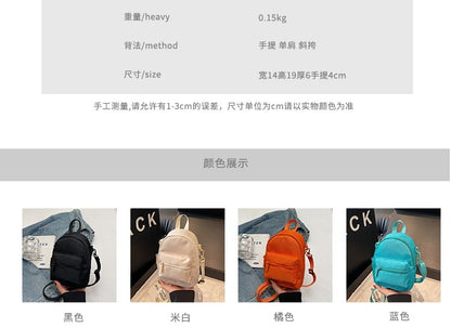 Multi-Pocket Plain Backpack