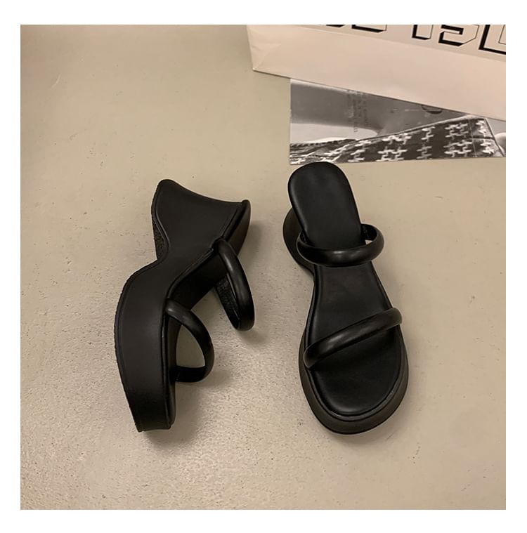 Wedge Heel Sandals Slide Platform