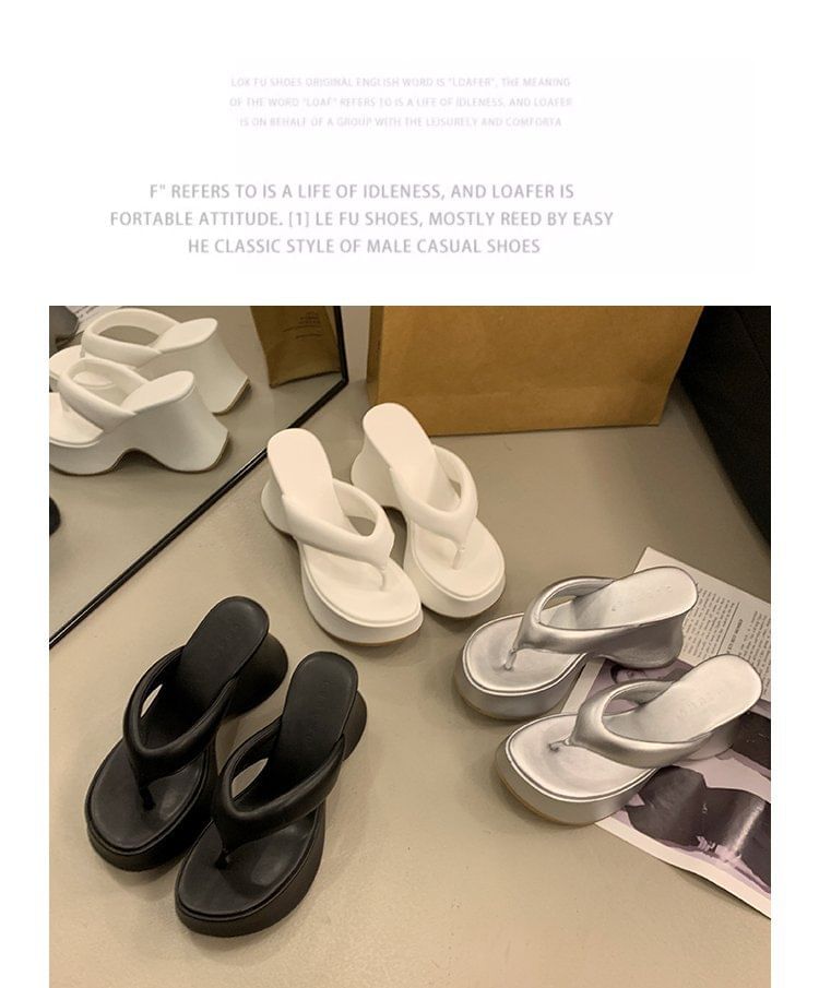 Flops Wedge Flip Heel Platform