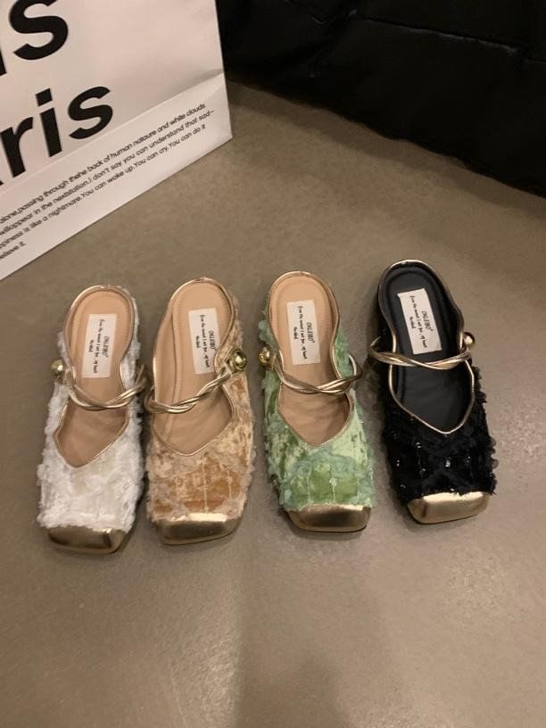 Mules Mary Jane Toe Cap