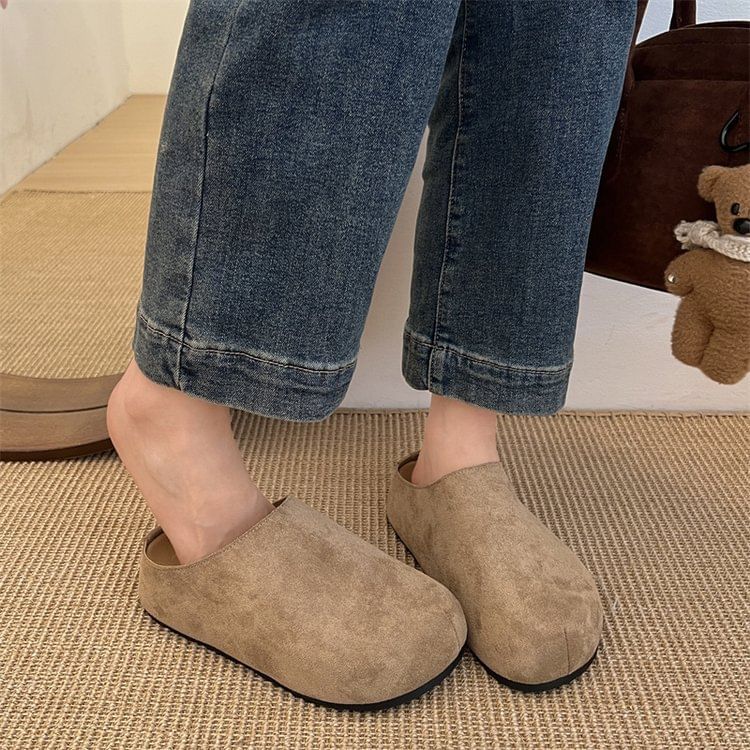 Platform Mules Plain
