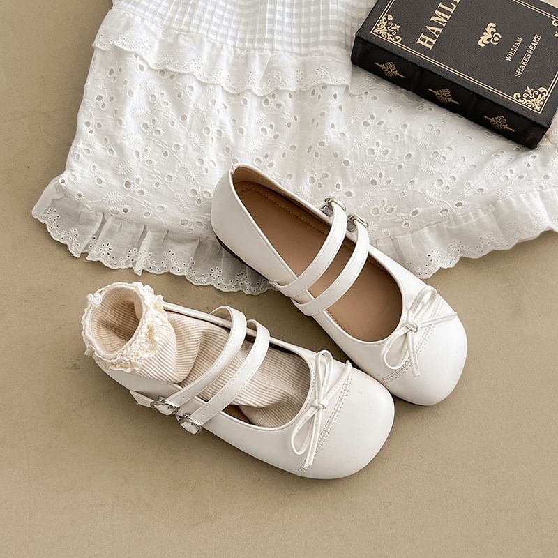 Bow Mary Shoes Jane