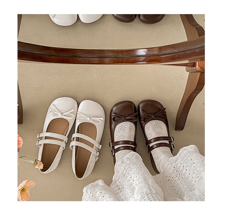 Bow Mary Shoes Jane