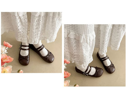 Bow Mary Shoes Jane