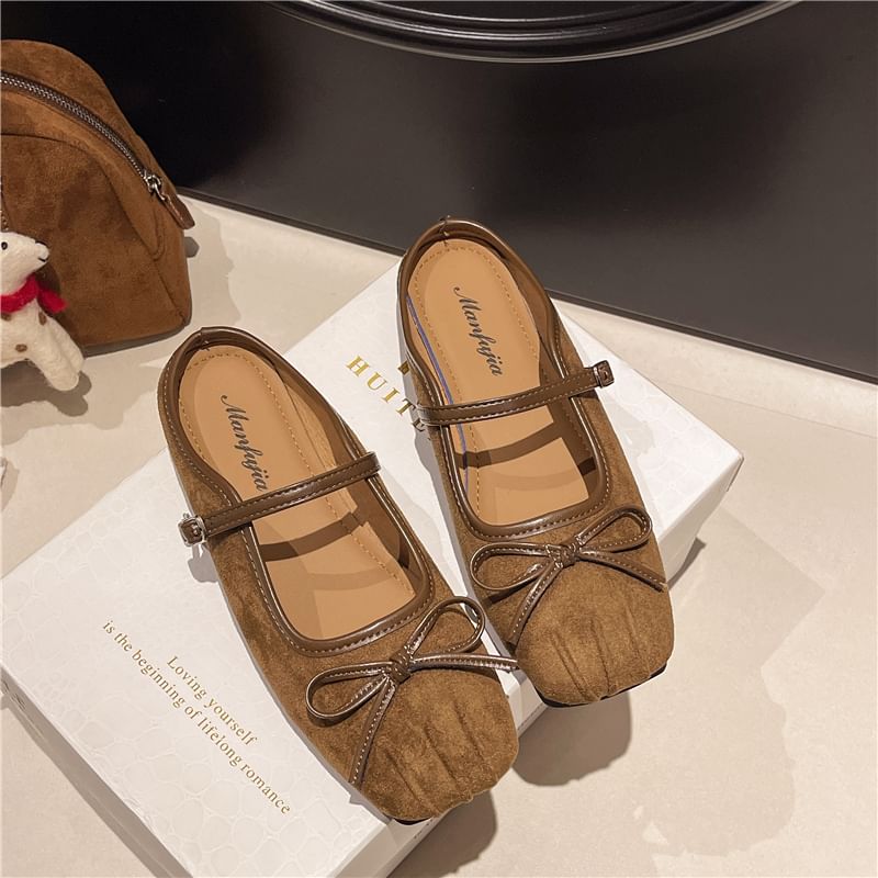 Bow Jane Square-Toe Mary Mules
