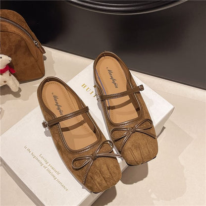 Bow Jane Square-Toe Mary Mules