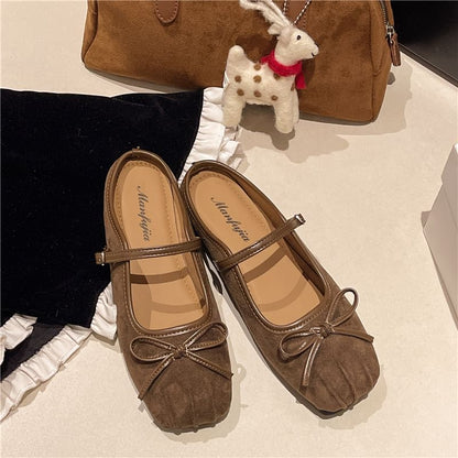 Bow Jane Square-Toe Mary Mules