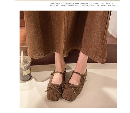 Bow Jane Square-Toe Mary Mules
