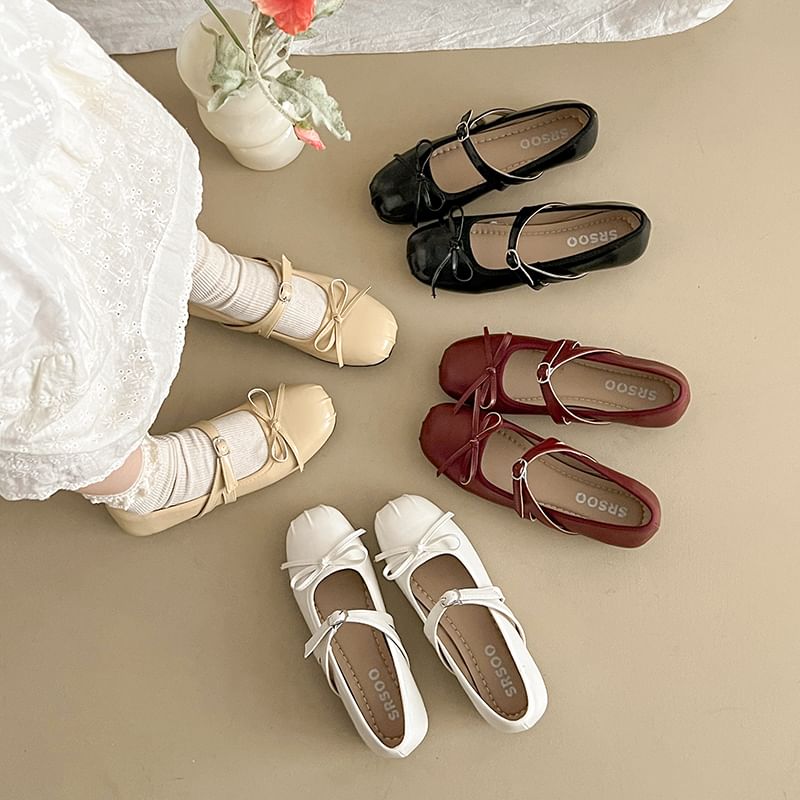Jane Mary Shoes Bow