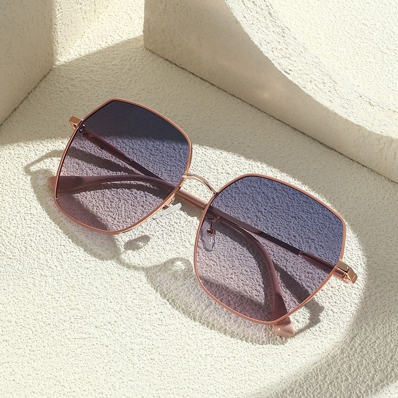 Geometric Metal Sunglasses