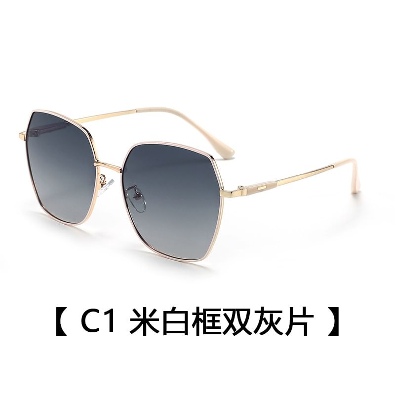 Geometric Metal Sunglasses