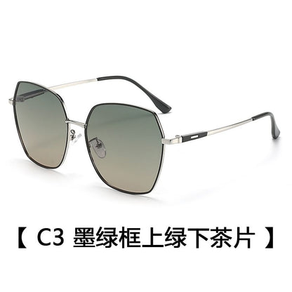 Geometric Metal Sunglasses