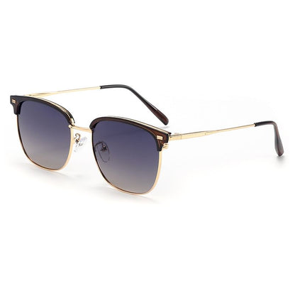 Metal Browline Sunglasses